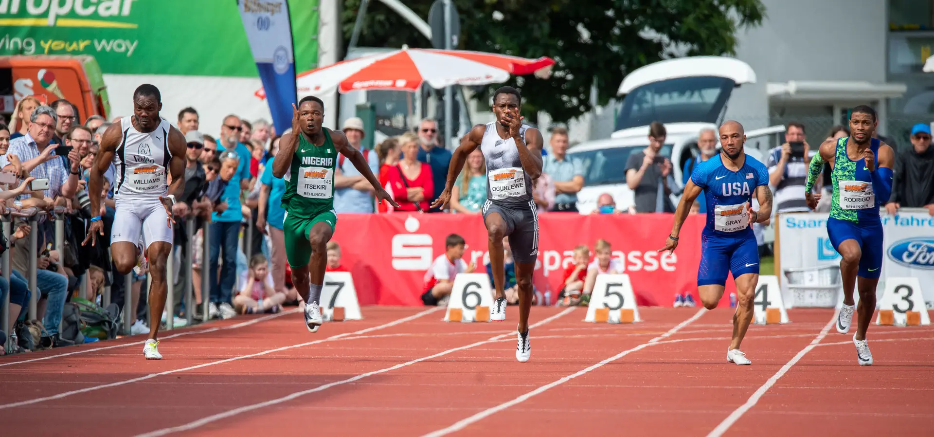 100m Sprint Entscheidung