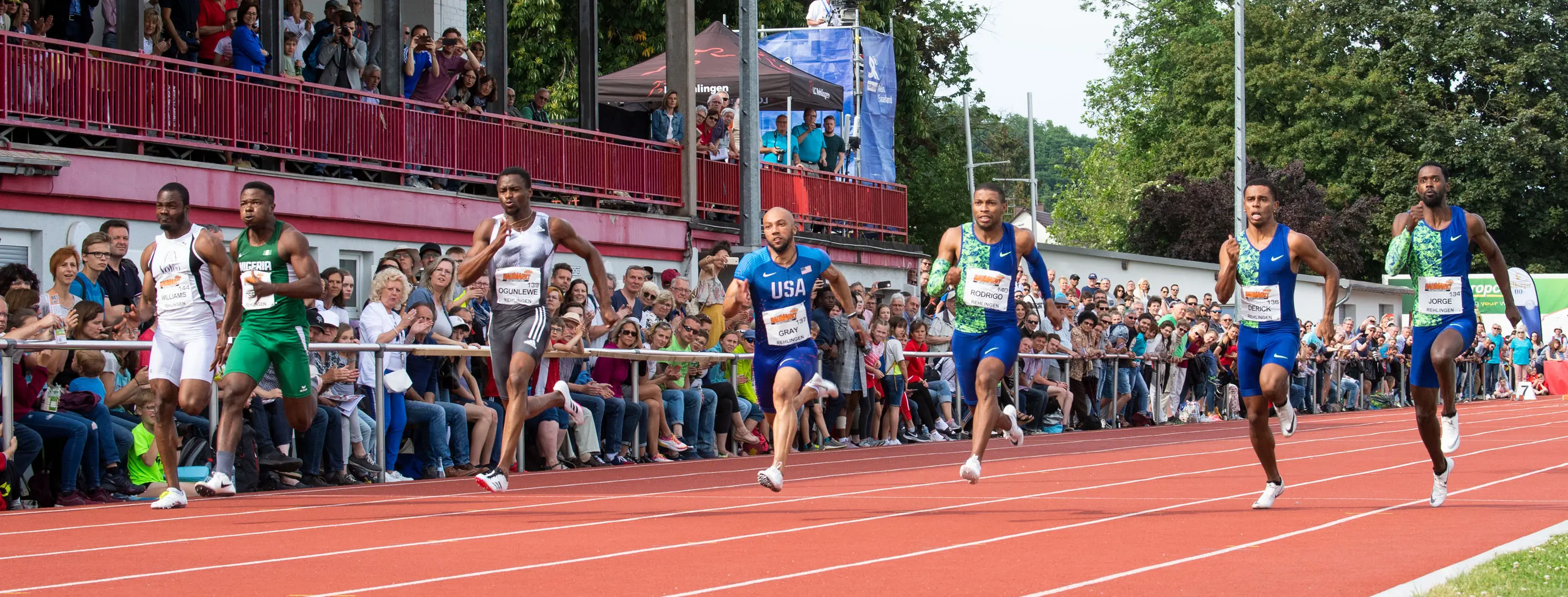 100m Sprint Hintergrundbild